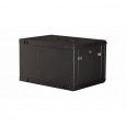 Шкаф 19" телекоммуникационный настенный, 6U 368x600х450 мм, дверь металл, черный